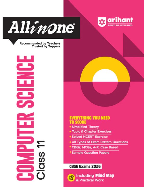 CBSE All in One Computer Science Class 11 Exam 2025-26
